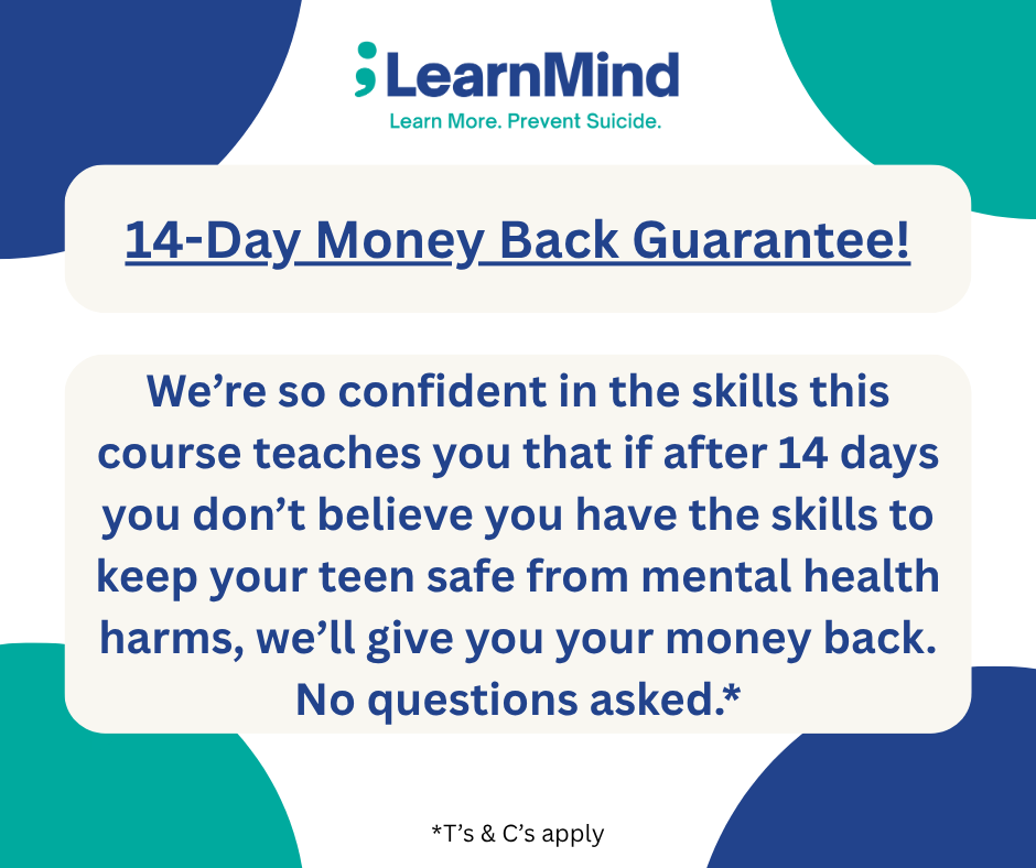 "Mental Health-Safe Parent: Teens" Online Course + Workbook