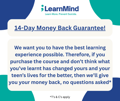 "Mental Health-Safe Parent: Teens" Online Course + Physical Course Workbook